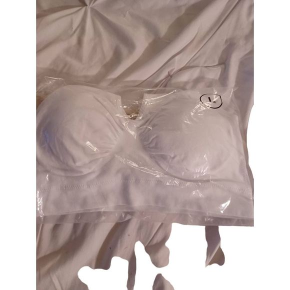 Rhonda Shear Sports Bra Color White Size Large - Picture 3 of 3